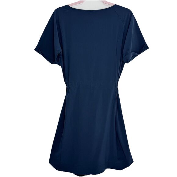 Helly Hansen Blue Thalia Dress Size L Belted Pockets - Picture 3 of 10